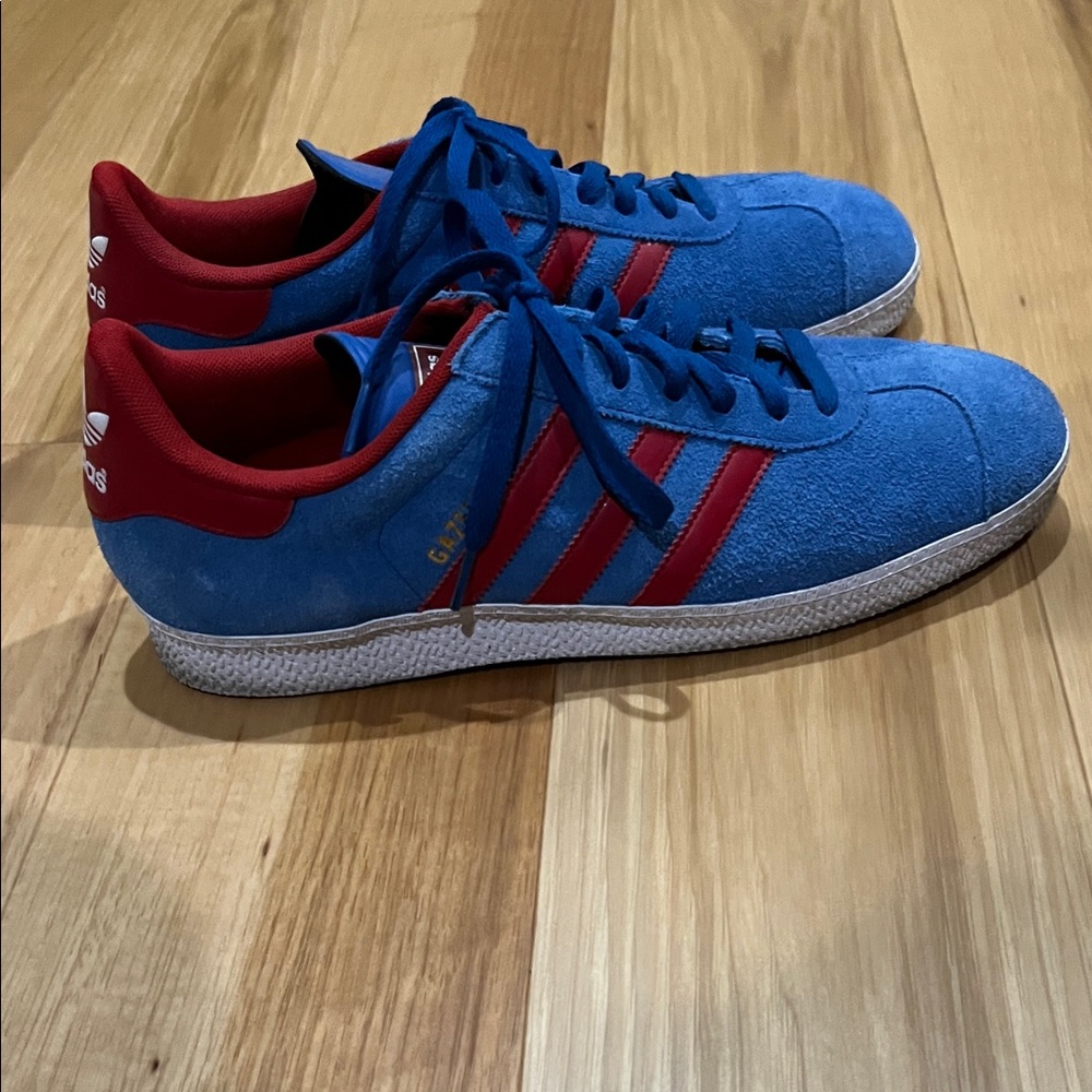 Adidas blue and red Gazelle